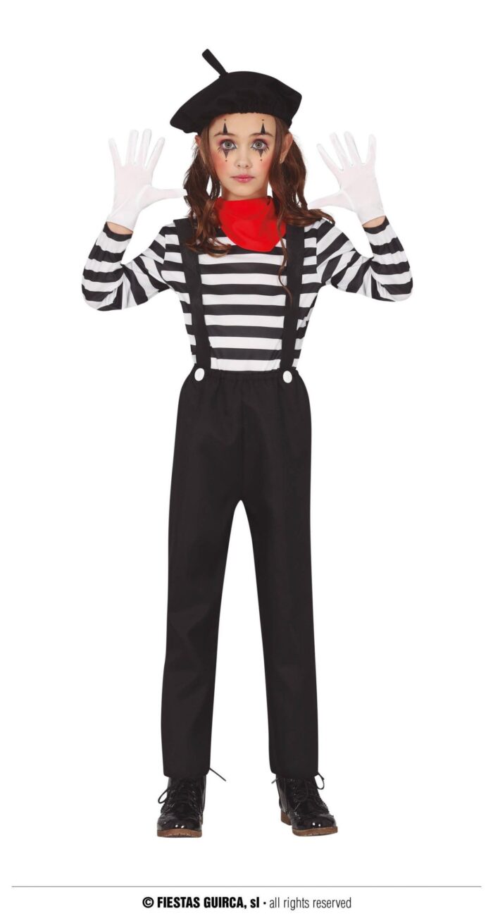 Disfraz de mimo infantil