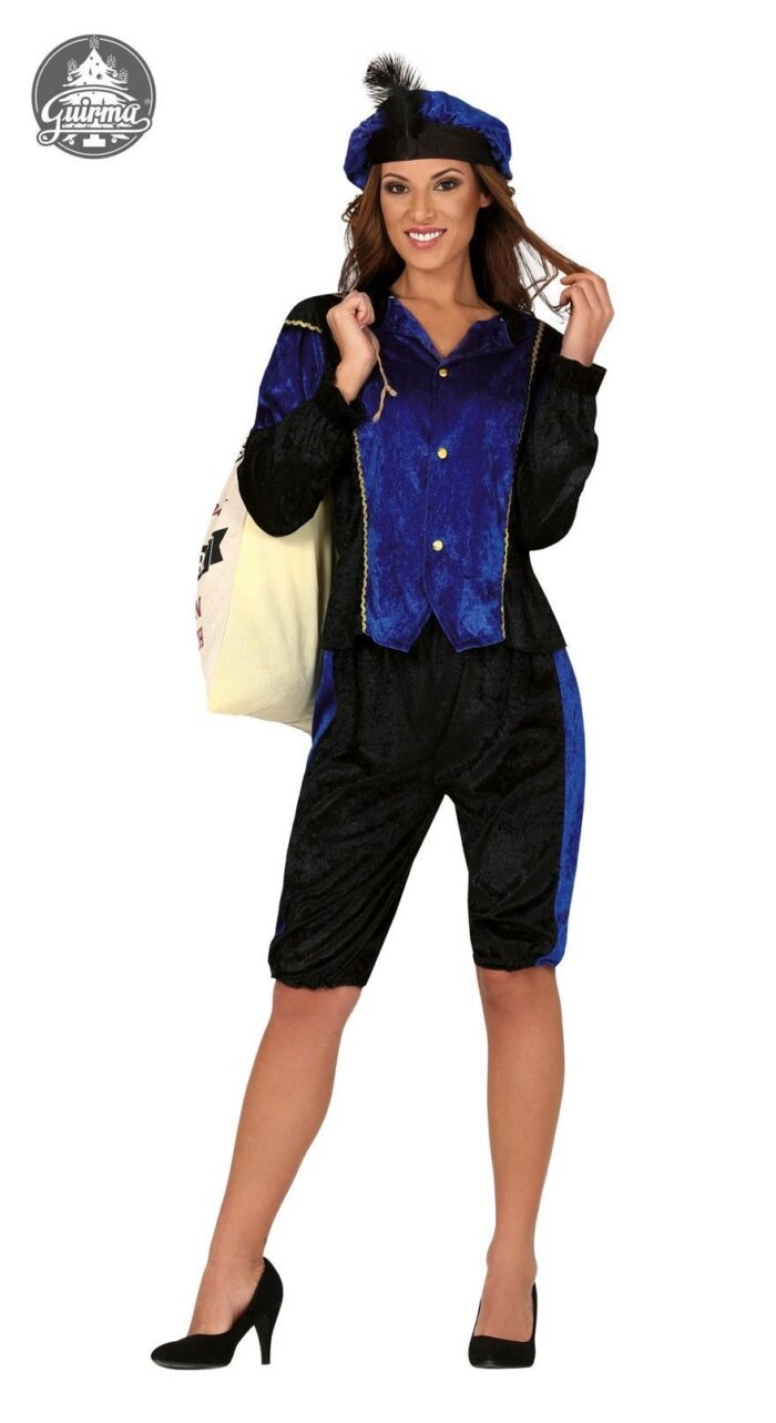 Disfraz Paje Adulta Azul