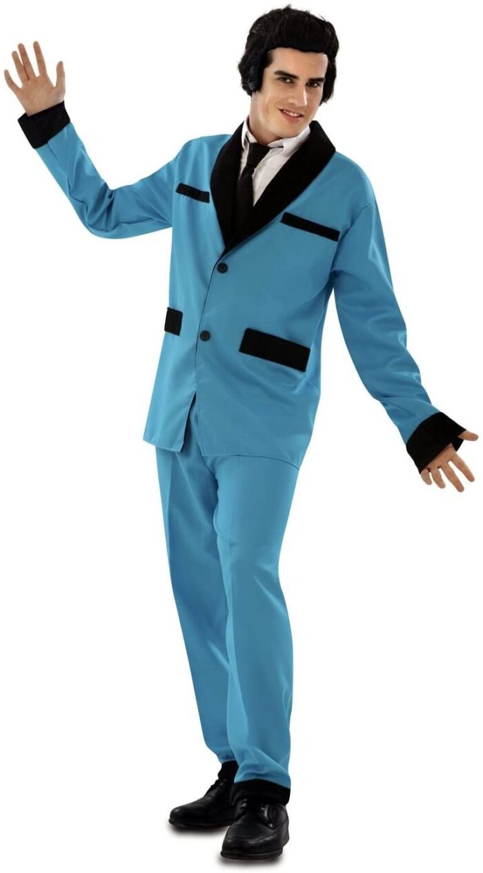 Disfraz Rockabilly Azul Hombre