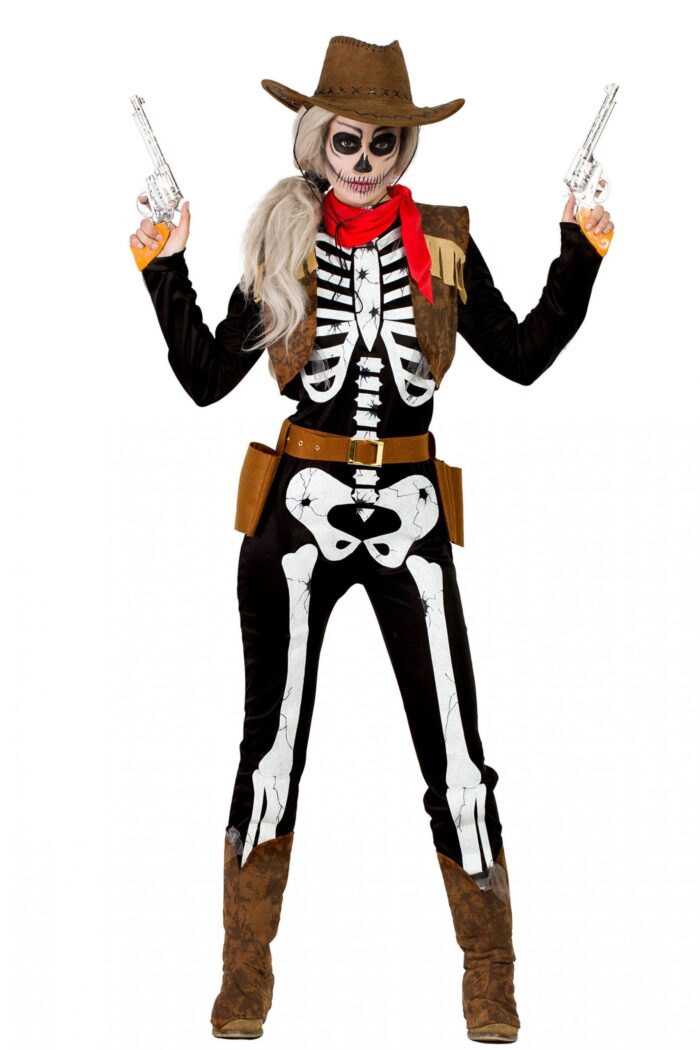 Disfraz Vaquera Esqueleto Mujer