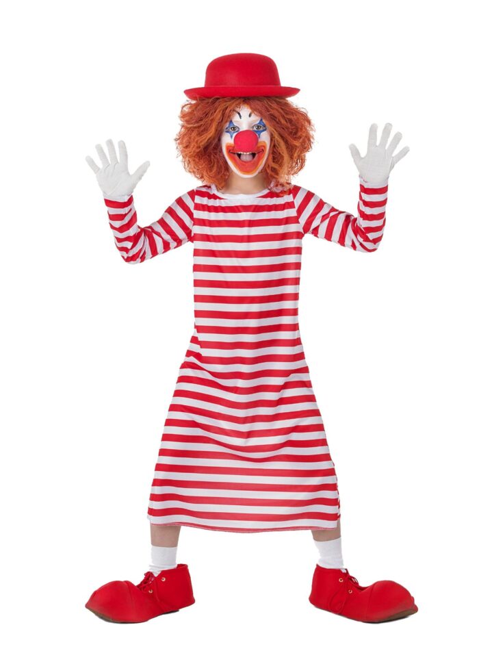 Disfraz Payaso Rayas Largo