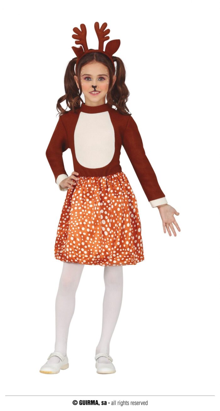 Disfraz Reno Ciervo Niña