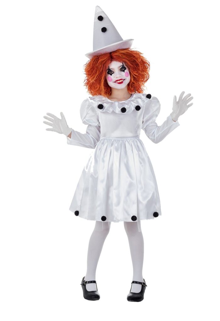 Disfraz Payasa Pierrot Vestido