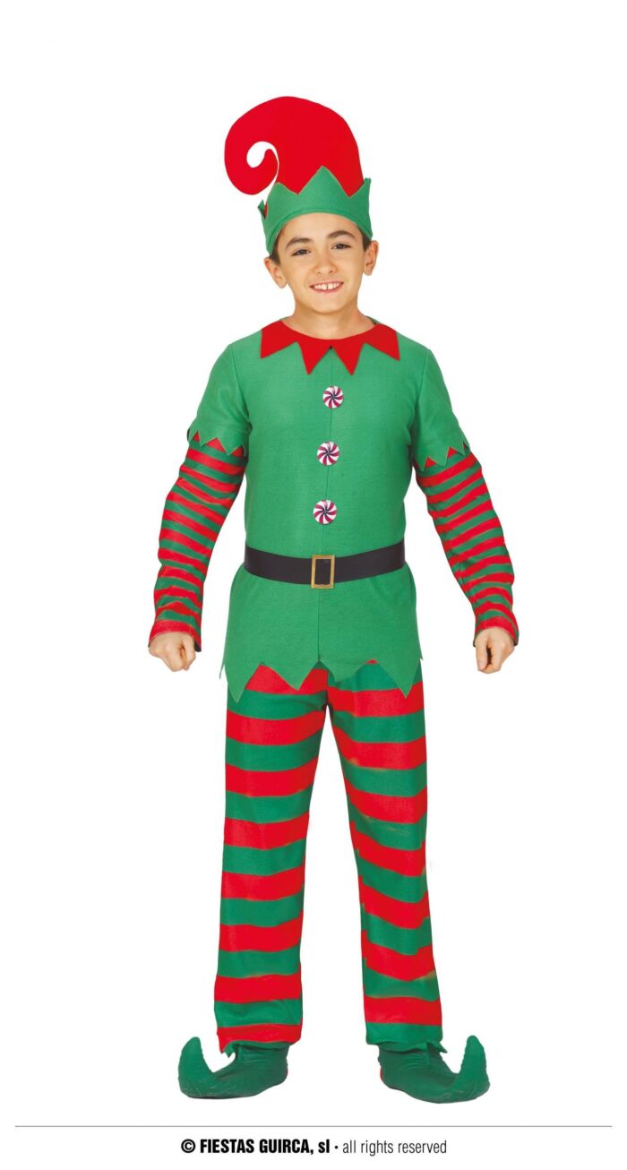 Disfraz Elfo Botones Caramelo