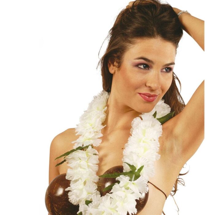 Collar Hawaiano Blanco