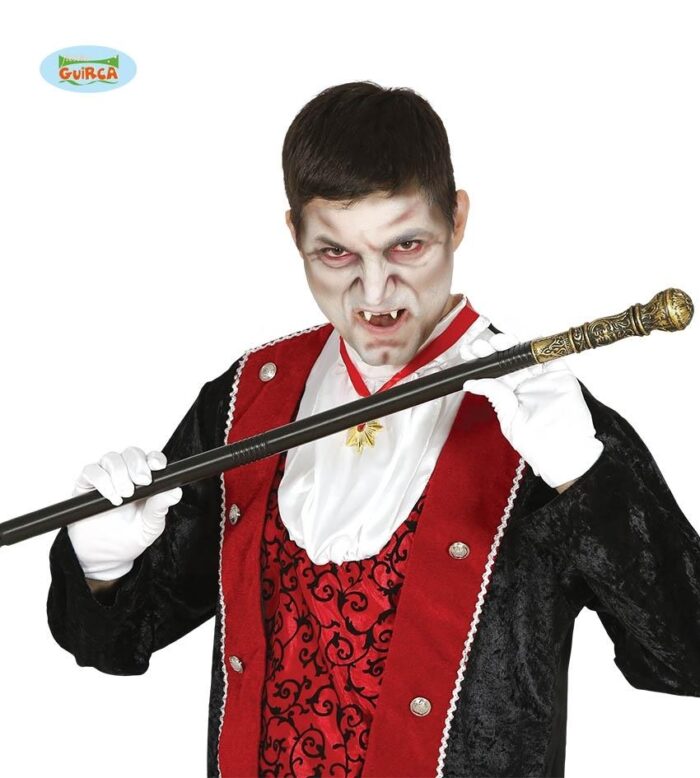 Bastón dorado desmontable