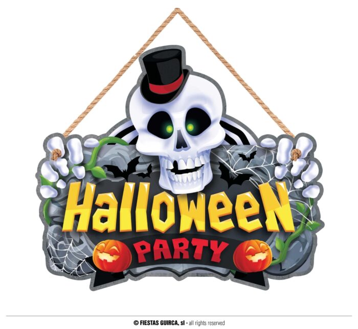 Cartel Madera Halloween