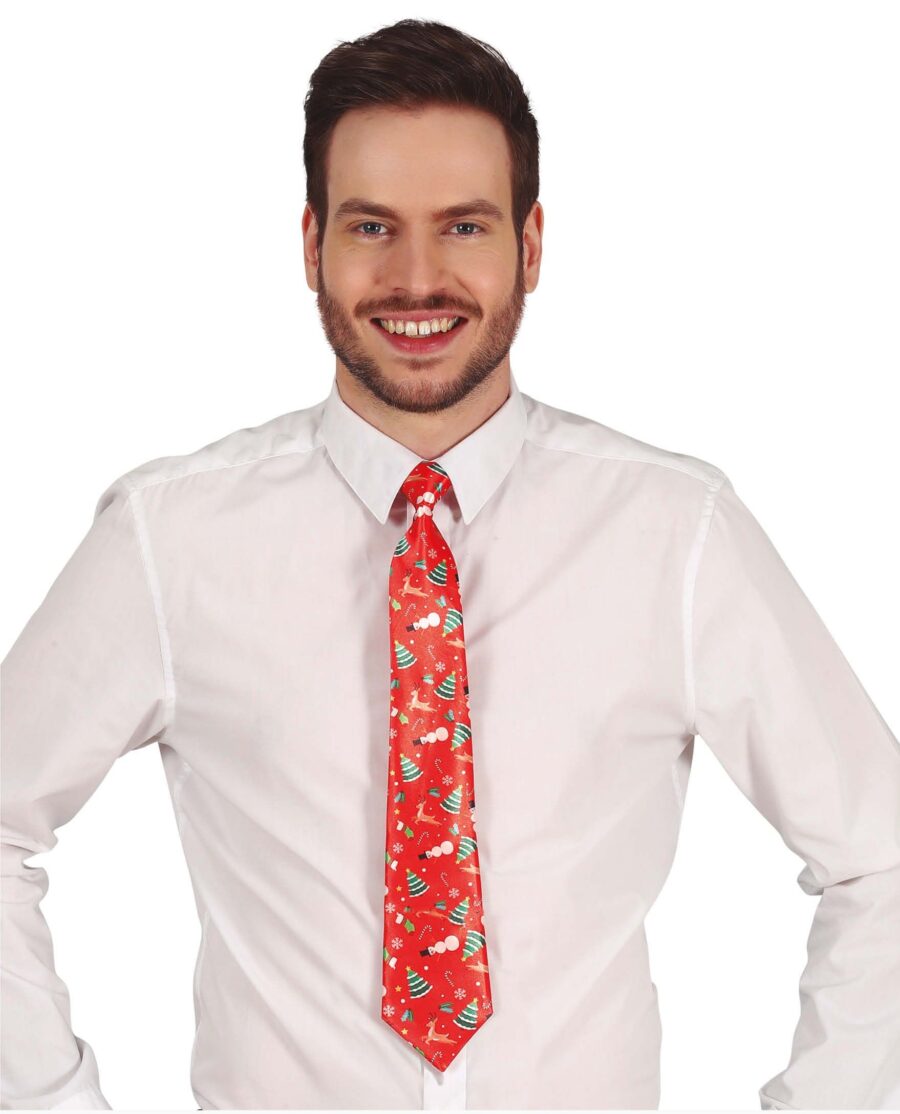 Corbata navidad roja