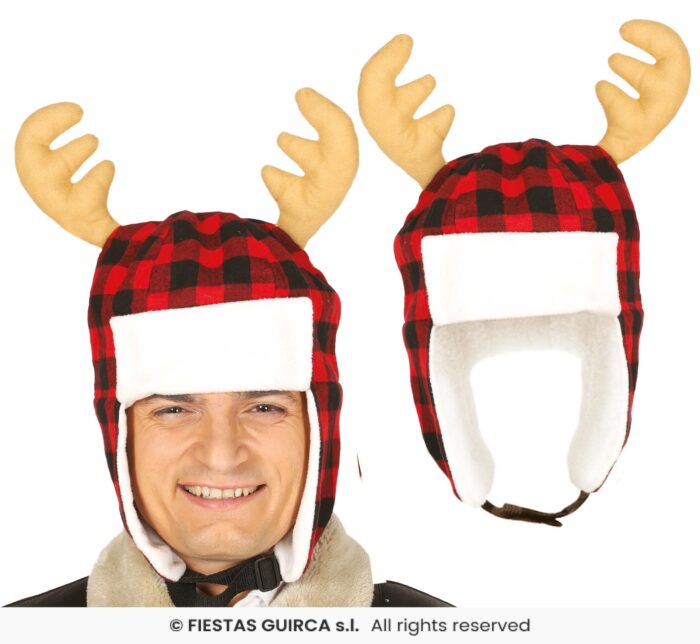 Gorro aviador con cuernos