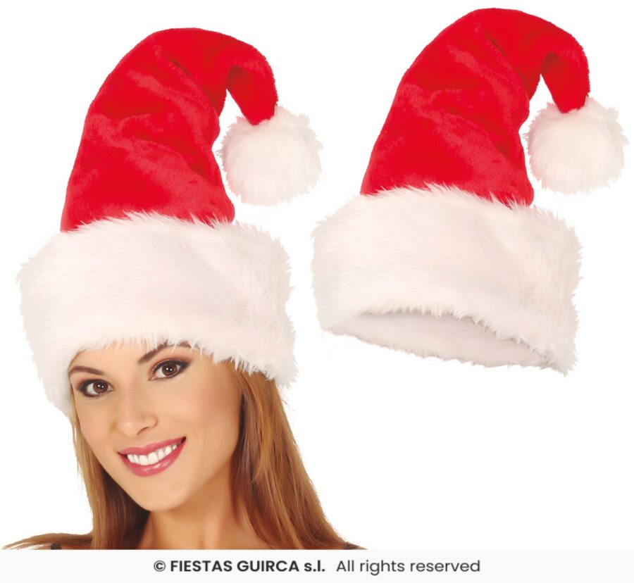 Gorro papa noel lujo