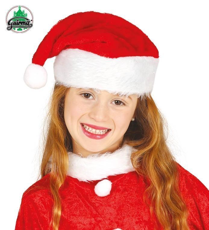 Gorro papa noel infantil lujo