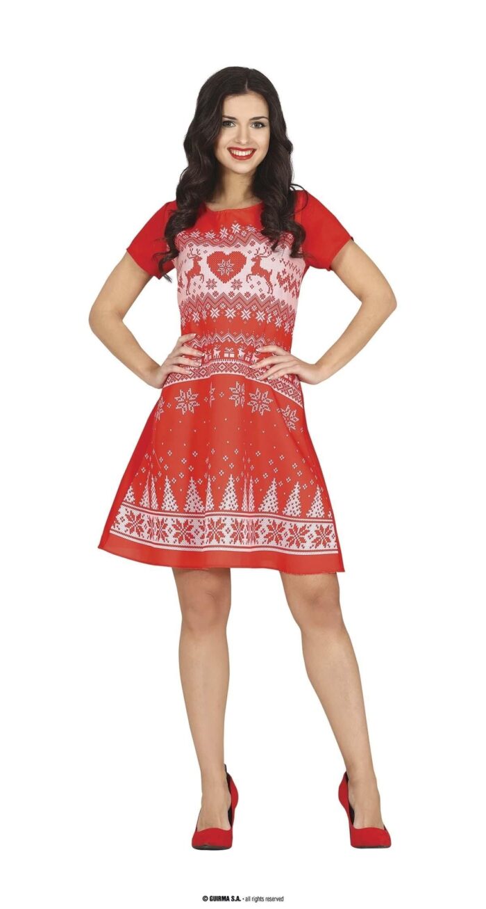 Disfraz Vestido Navidad Rojo