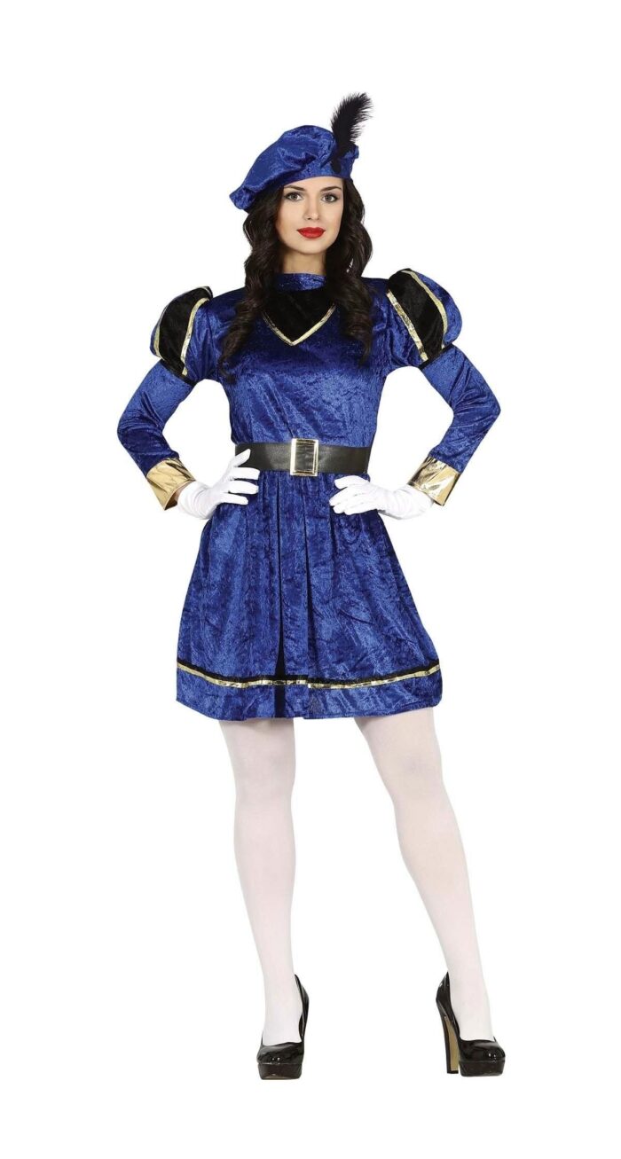 Disfraz Paje Azul-Oro