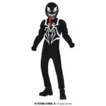 Disfraz super héroe lagarto negro infantil