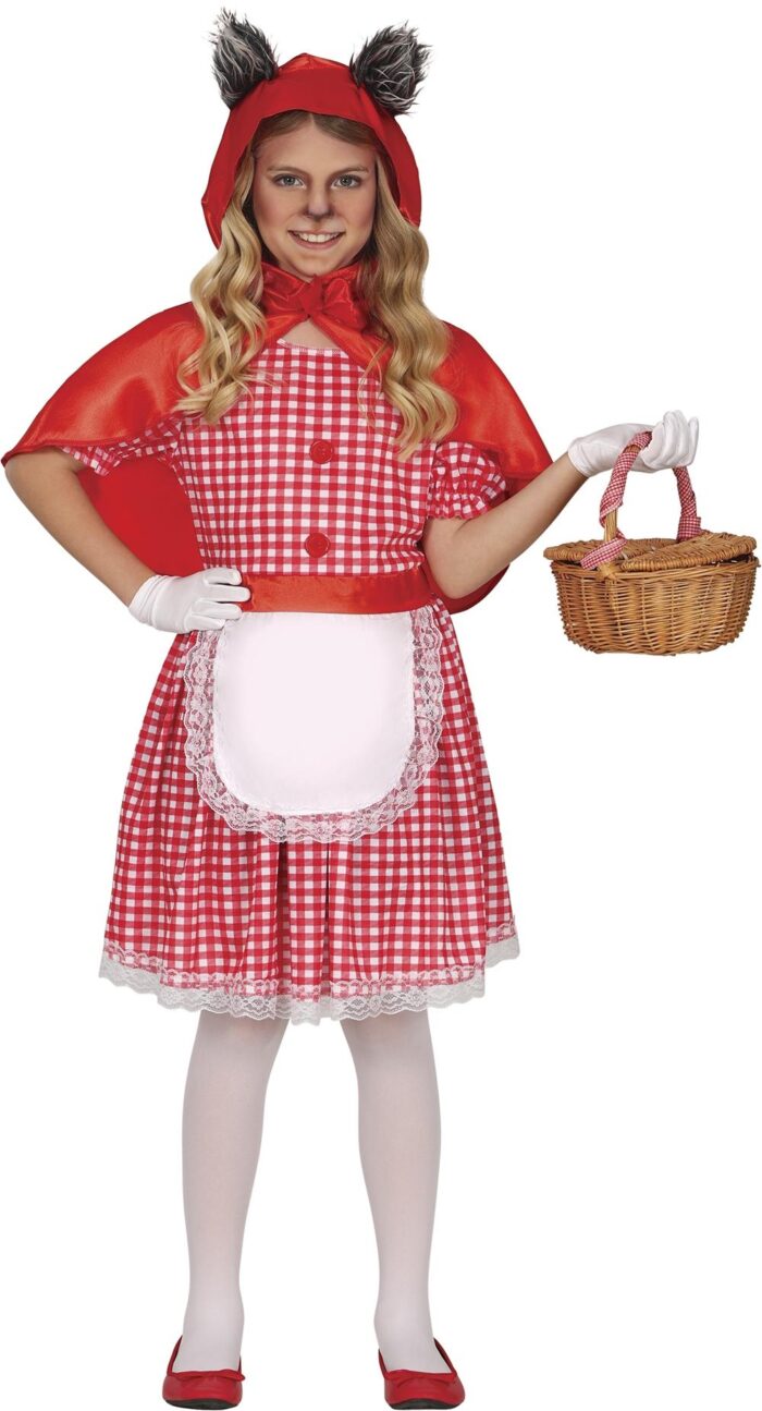 Disfraz Caperucita Roja Orejas Lobo Infantil
