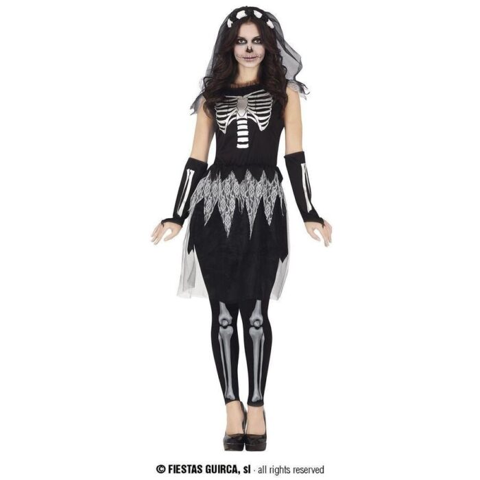 Disfraz Esqueleto Plata