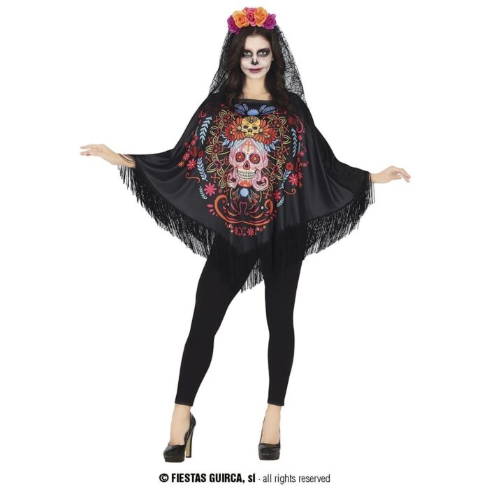 Disfraz Poncho Catrina