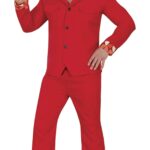 Disfraz disco rojo para hombre