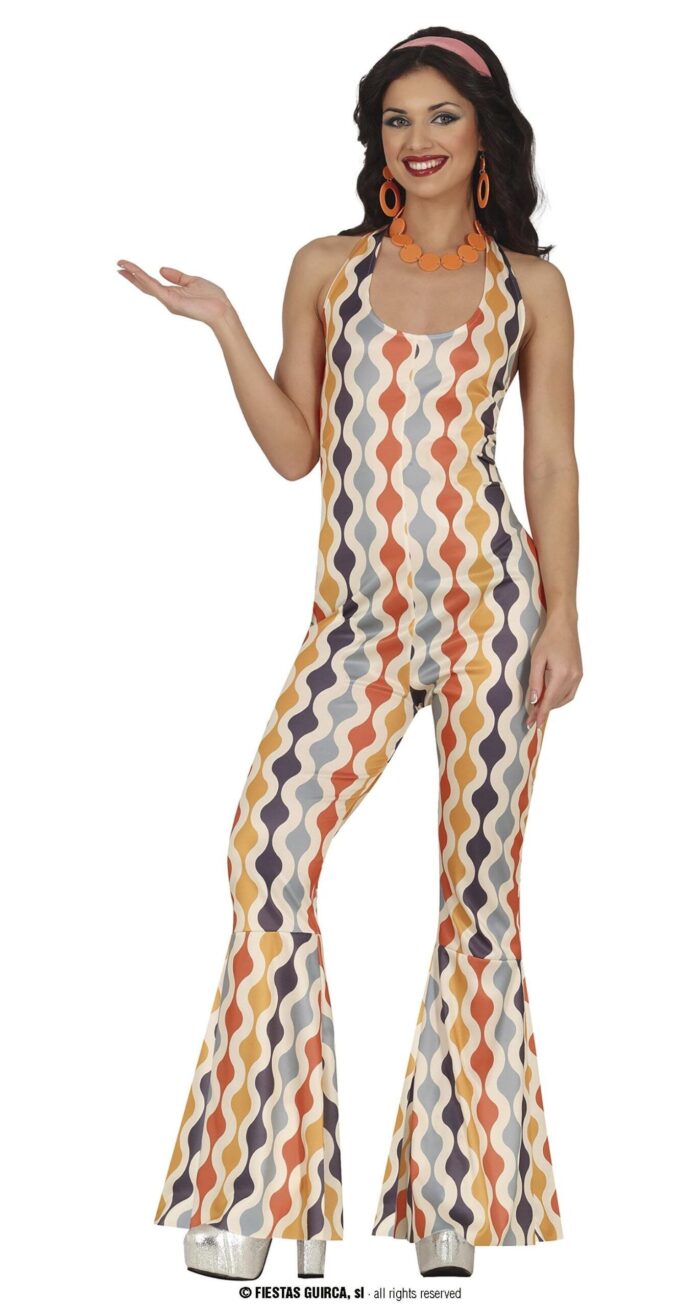 Disfraz Disco Mujer Naranja