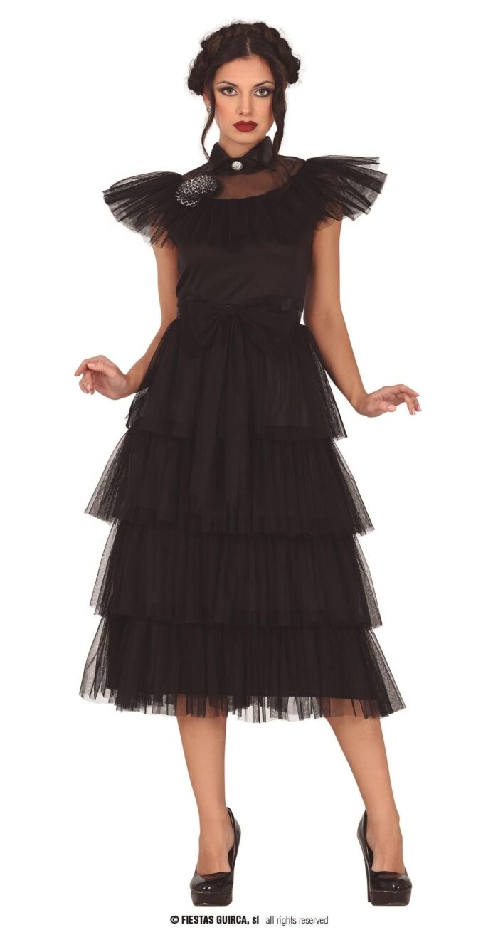 Disfraz reina del baile miércoles addams adulta