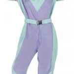 Disfraz esquiadora azul adulta