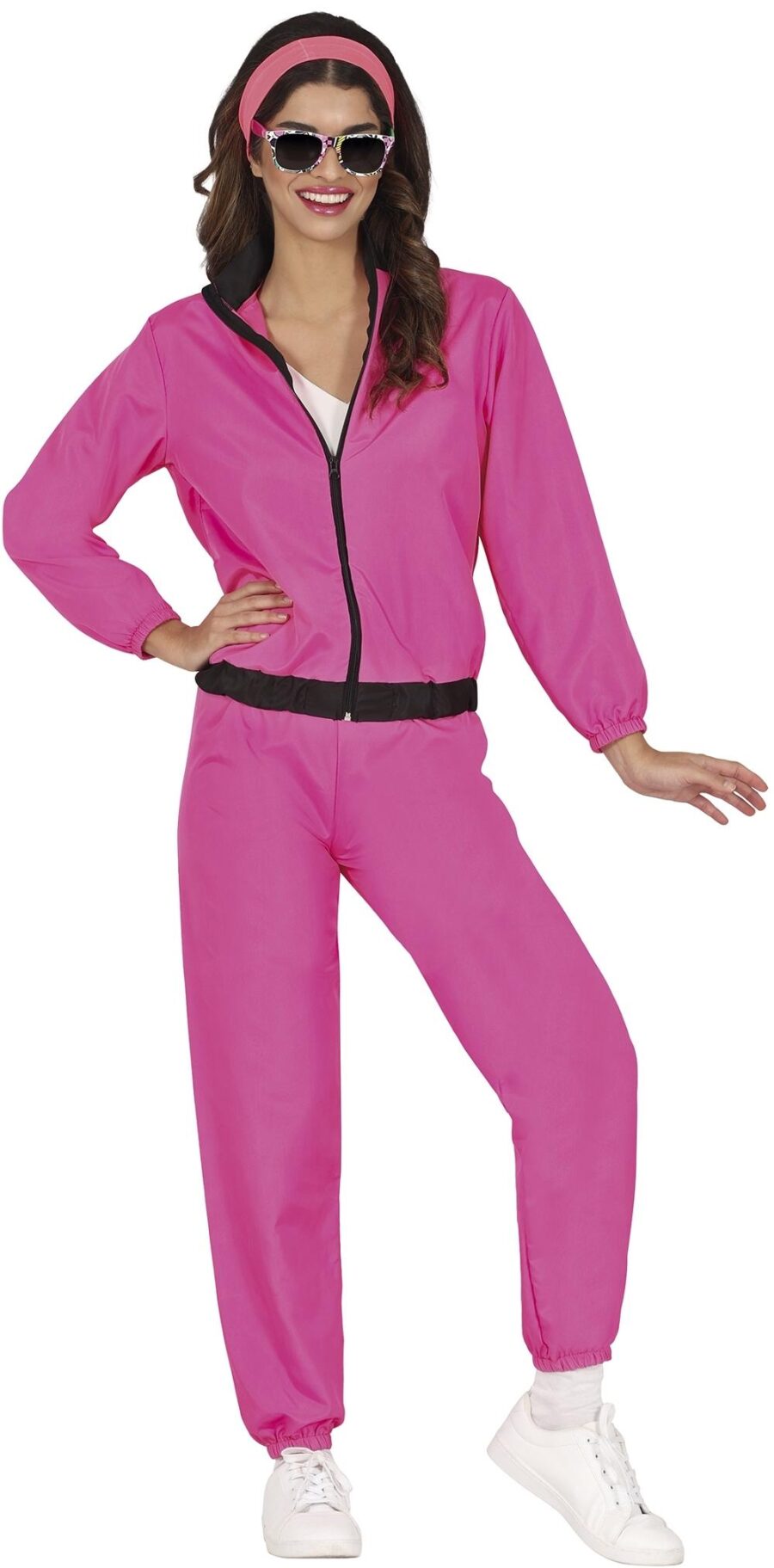 Disfraz chandal rosa neon tracksuit