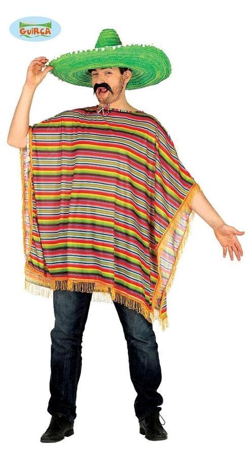 Disfraz poncho mexicano adulto