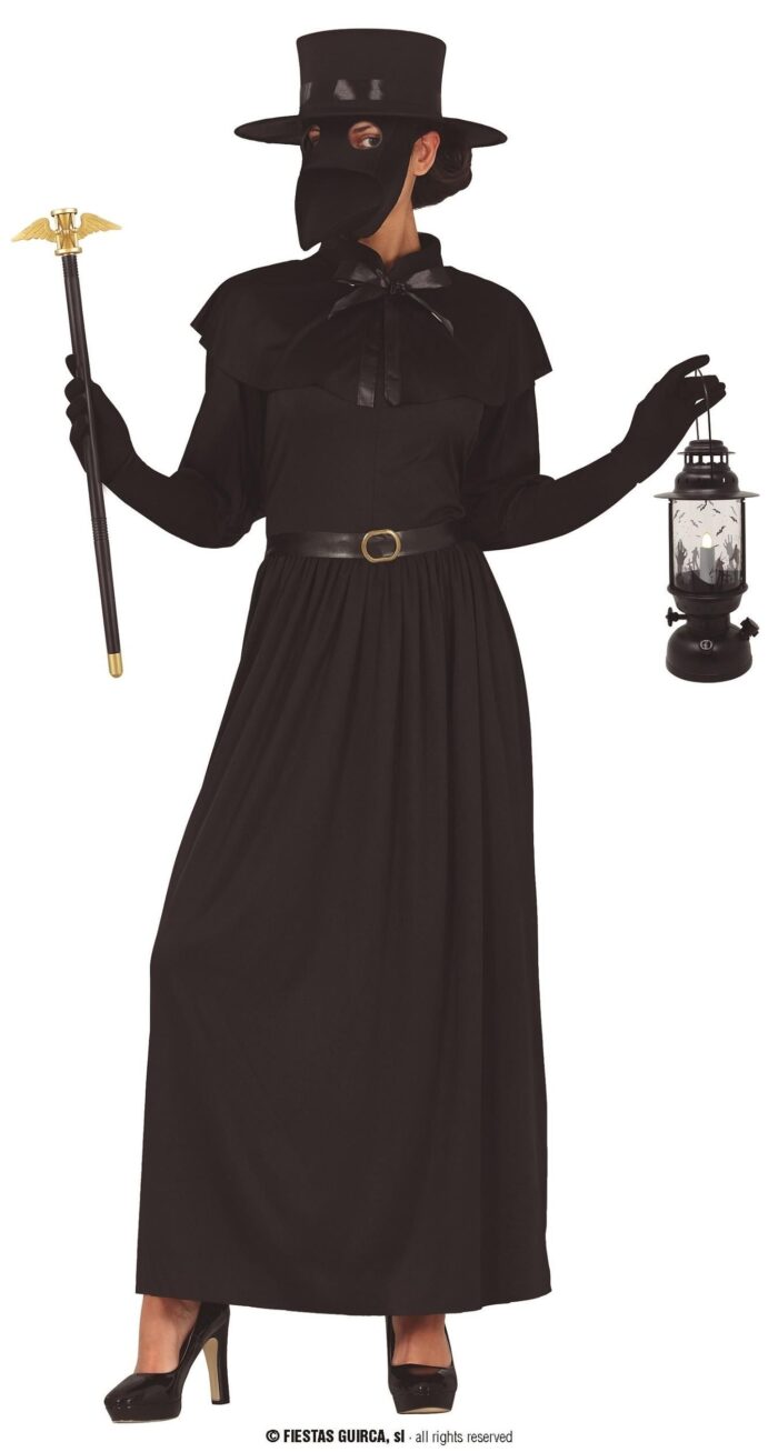 Disfraz médica peste negra para adulta