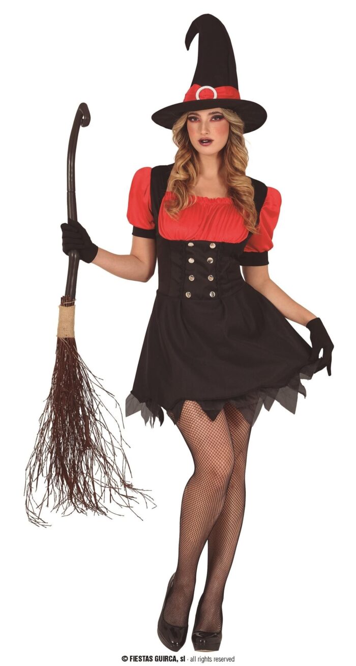 Disfraz Bruja Negra y Roja