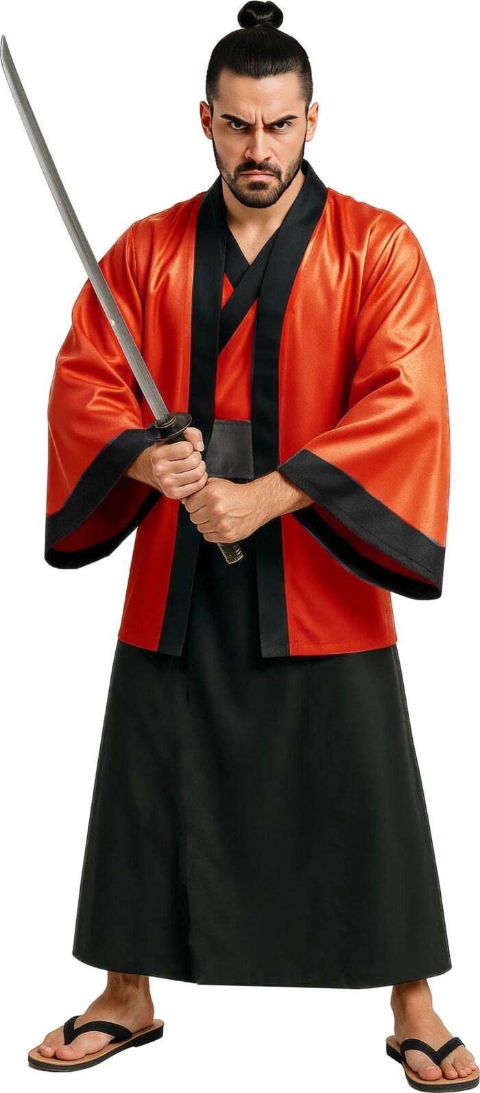 Disfraz samurai adulto