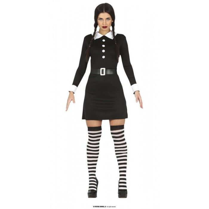 Disfraz miércoles addams adulta