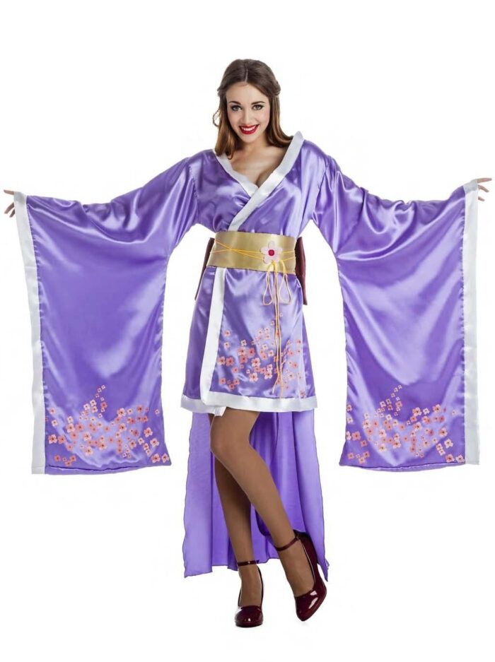 Disfraz Geisha Lila