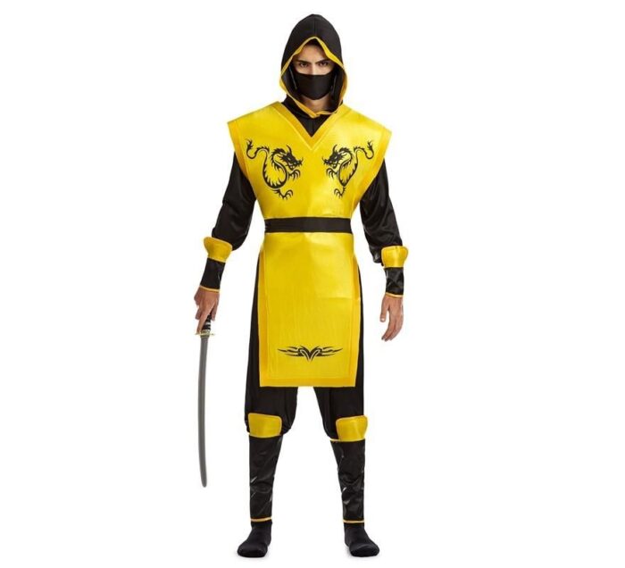 Disfraz Ninja Peto Amarillo