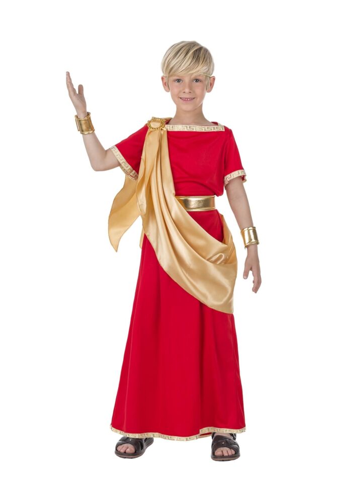 Disfraz Senador Romano Rojo y Oro