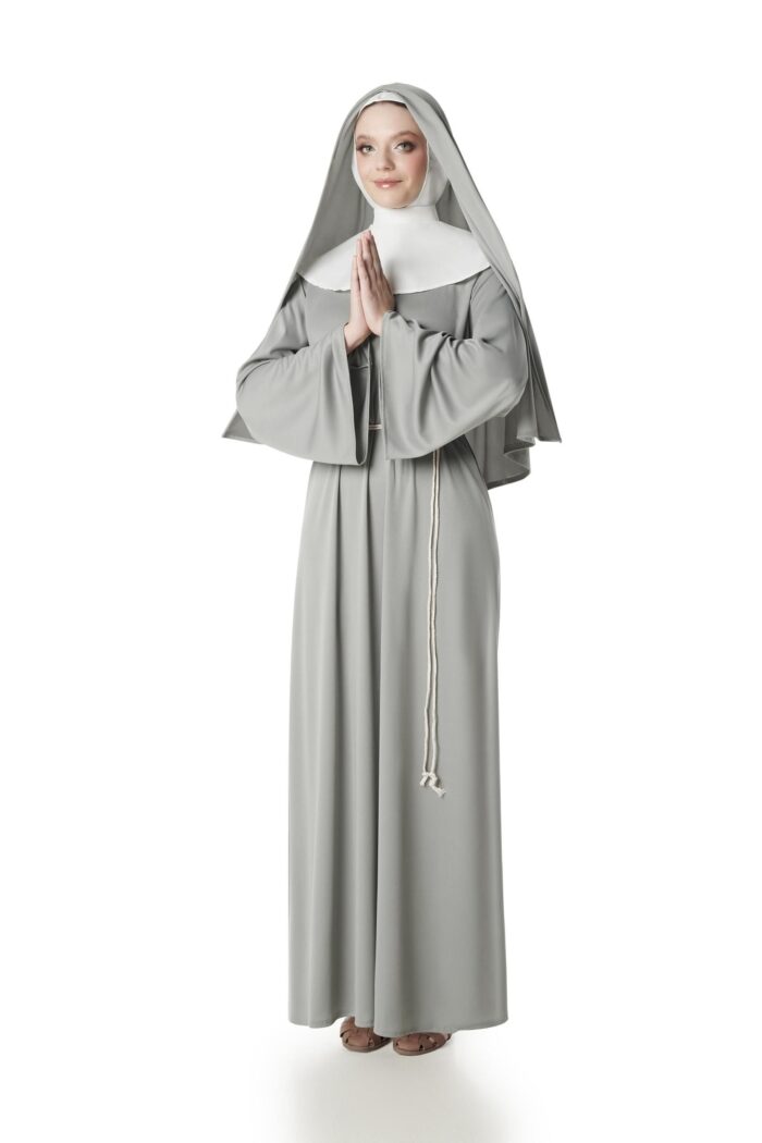 Disfraz Monja Gris Mujer