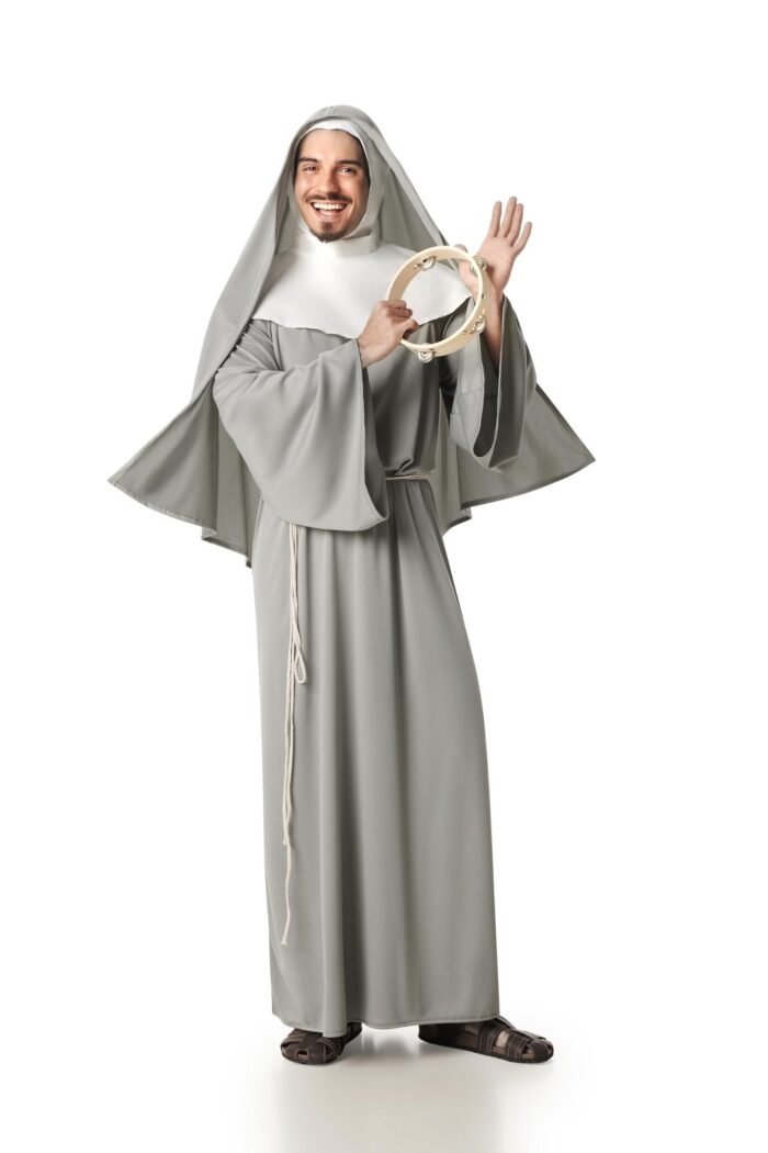 Disfraz Monja Gris Hombre