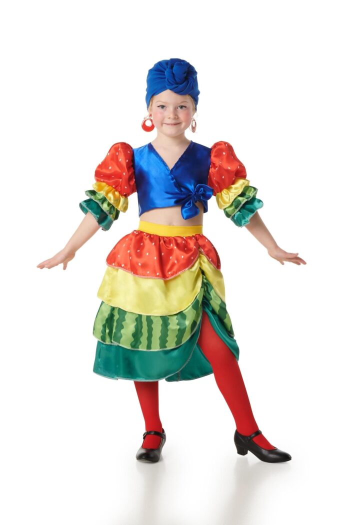Disfraz Rumbera Multicolor Infantil