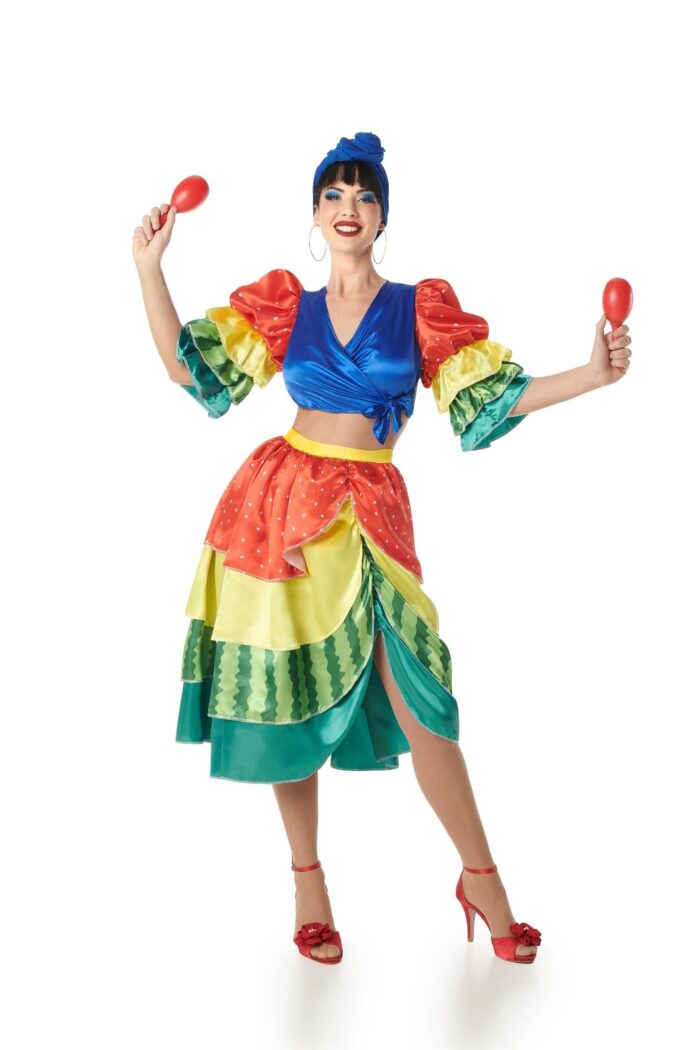 Disfraz Rumbera Multicolor