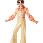 Disfraz disco dorado para niño