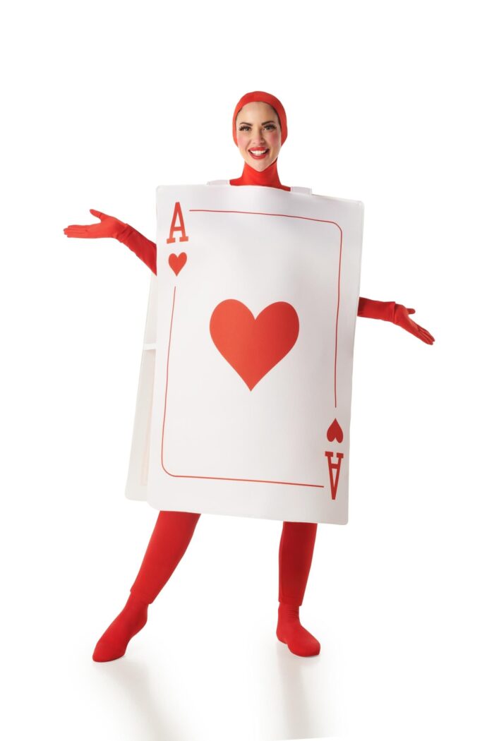 Disfraz Carta Poker As De Corazones Adulto