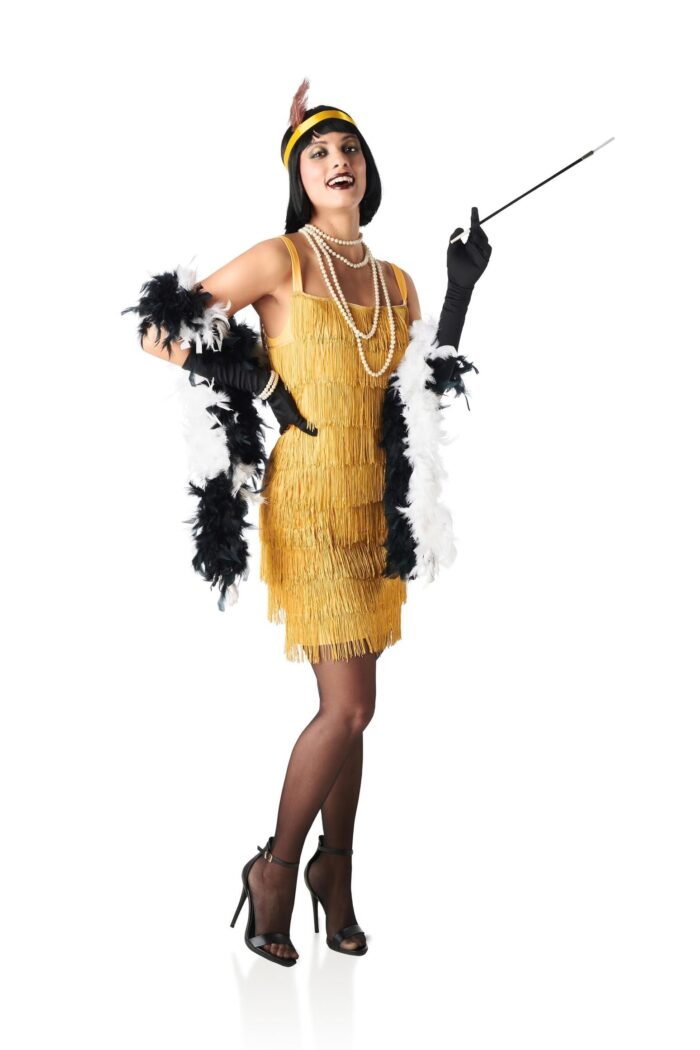 Disfraz Charleston Dorado Flecos