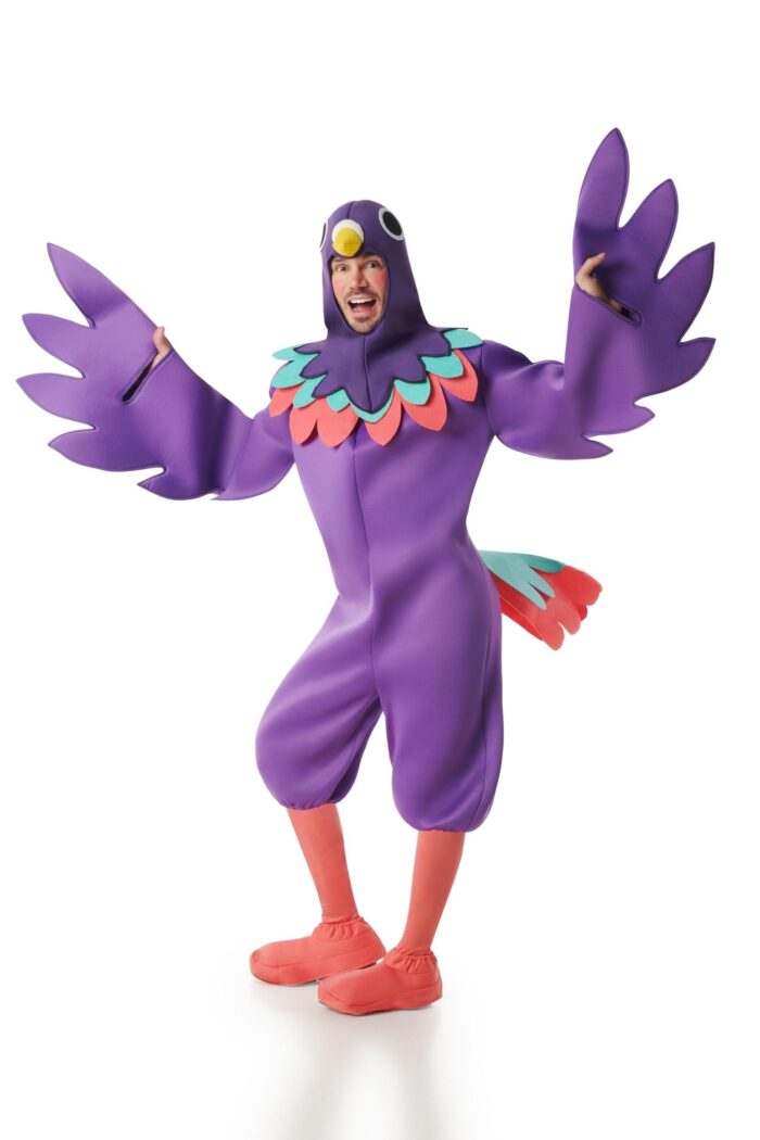 Disfraz Pájaro Guacamayo Morado