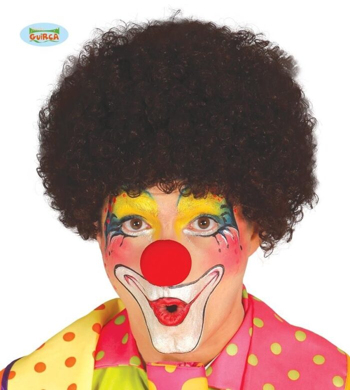 Peluca Rizos Castaña