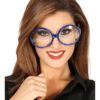 gafas chic azul para azafata 123