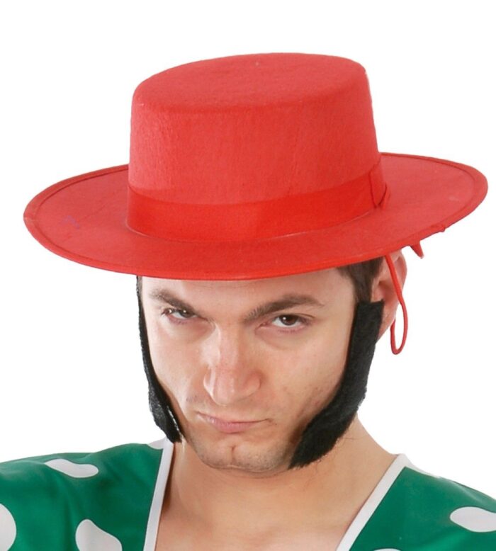 Sombrero Cordobés Fieltro Rojo