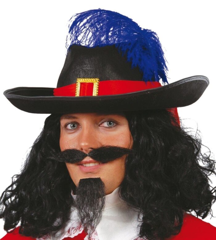 Sombrero Mosquetero Negro Adulto