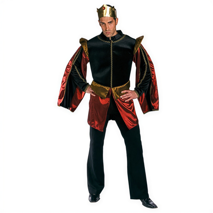 Disfraz rey majestuoso para adultos