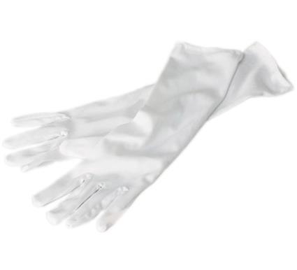 Guantes blancos largos