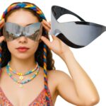 gafas futuristas de espejos para esquidador