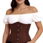 corset marron para mujer